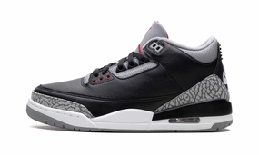 Air Jordan 3 Retro OG 'Black Cement' 2024 Rubber Sole running in a cable car area shoes