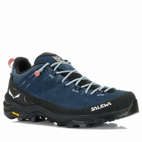 fall running shoes Salewa Alp Trainer 2 GTX Womens Dark Denim/Black