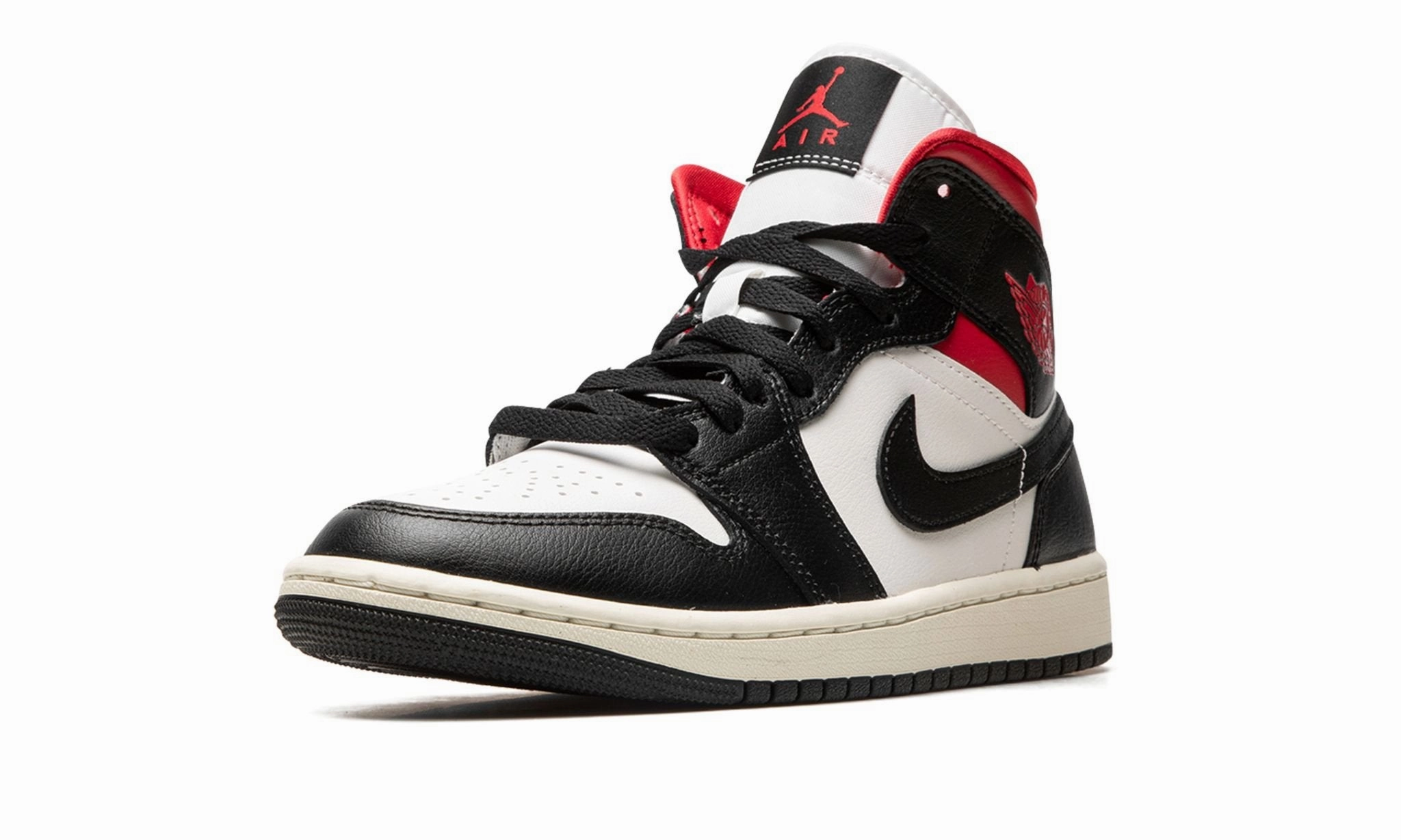 All-Day Wear Air Jordan 1 Mid Black Gym Red