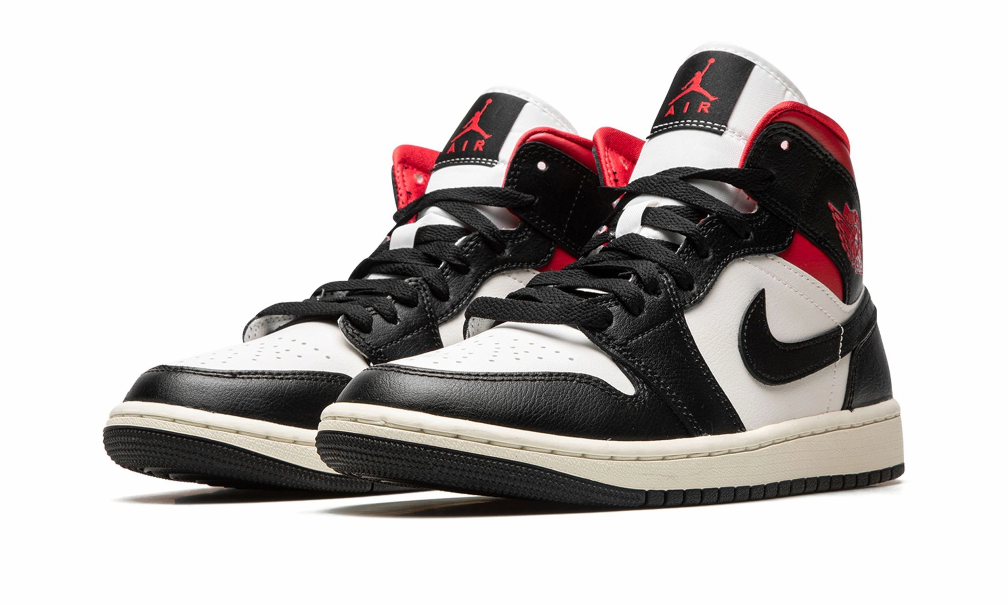 All-Day Wear Air Jordan 1 Mid Black Gym Red