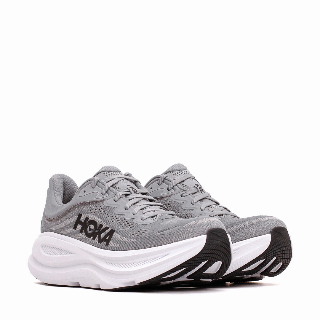 All-Day Wear Hoka One One Men Bondi 9 Galactic Grey Stellar Grey Core 1162011-GCTC