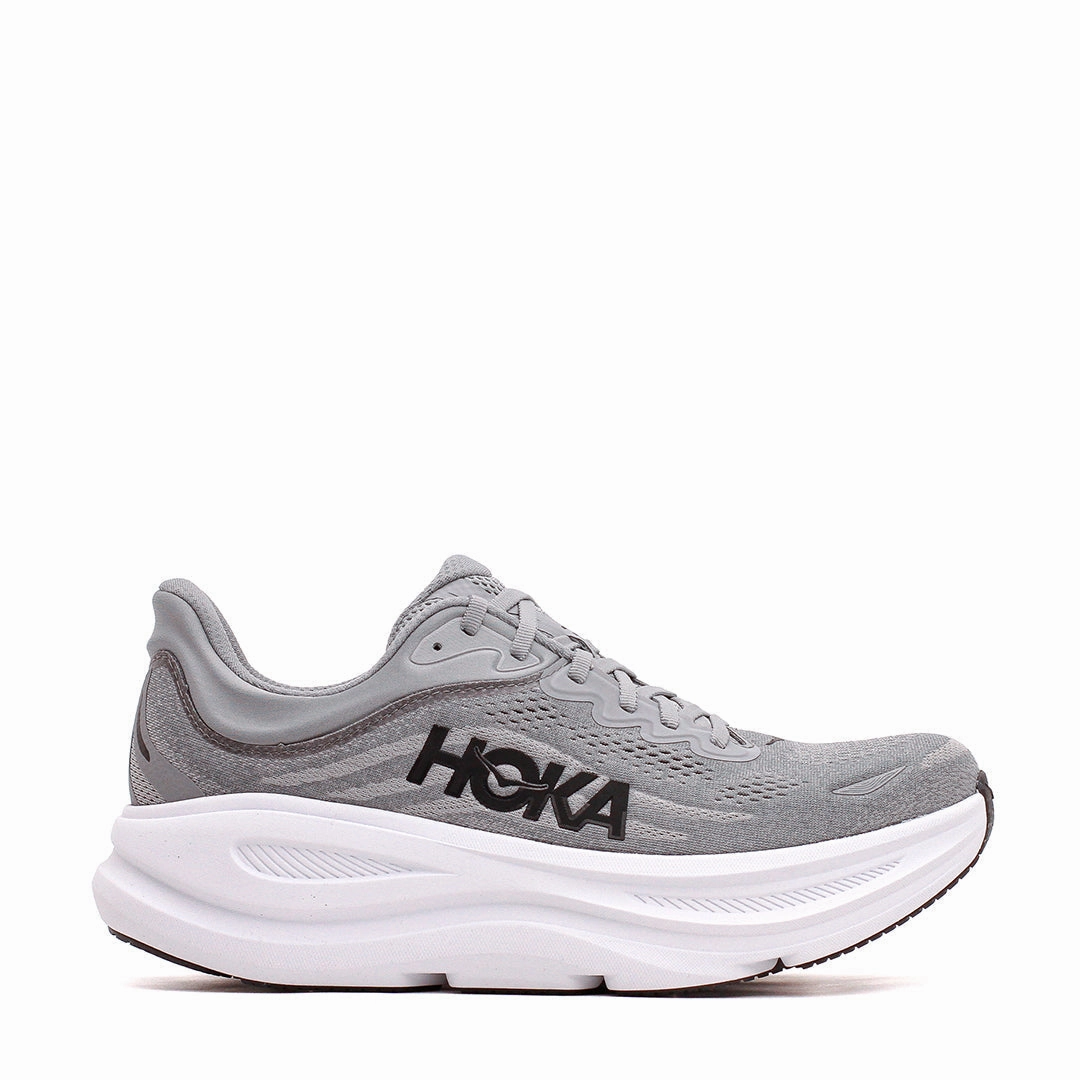 All-Day Wear Hoka One One Men Bondi 9 Galactic Grey Stellar Grey Core 1162011-GCTC