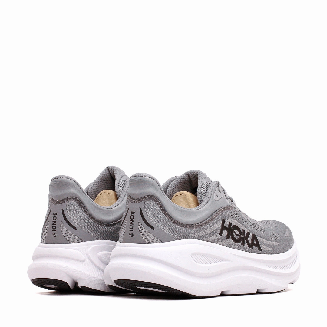 All-Day Wear Hoka One One Men Bondi 9 Galactic Grey Stellar Grey Core 1162011-GCTC