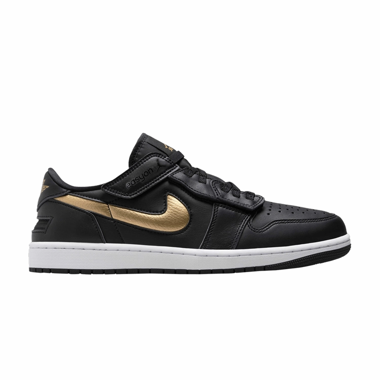 All Purpose Air Jordan 1 Low FlyEase 'Black Metallic Gold'