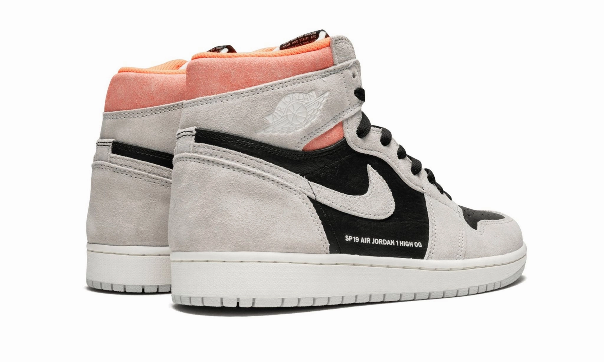 All Purpose Comfort Air Jordan 1 Retro High OG Neutral Grey Hyper Crimson