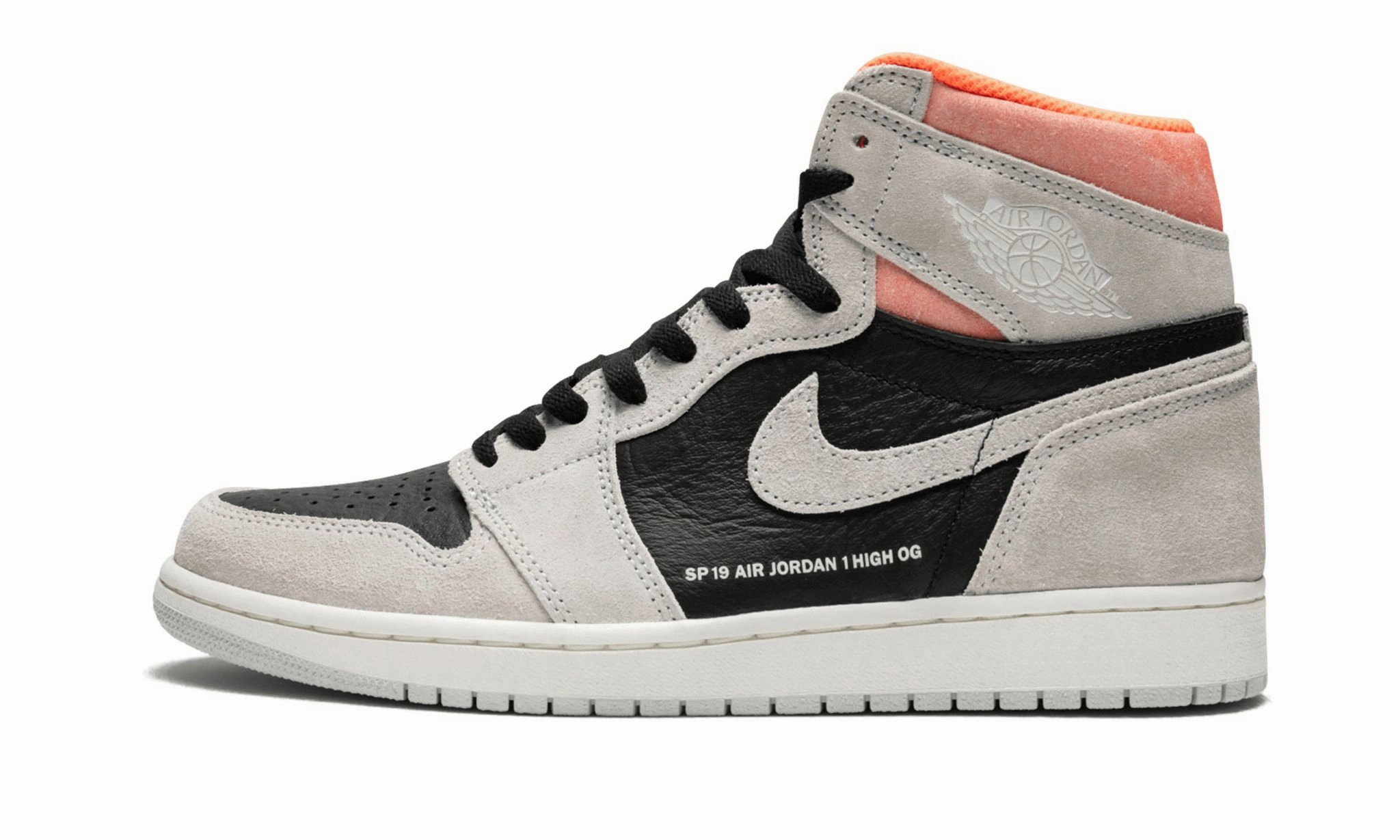 All Purpose Comfort Air Jordan 1 Retro High OG Neutral Grey Hyper Crimson