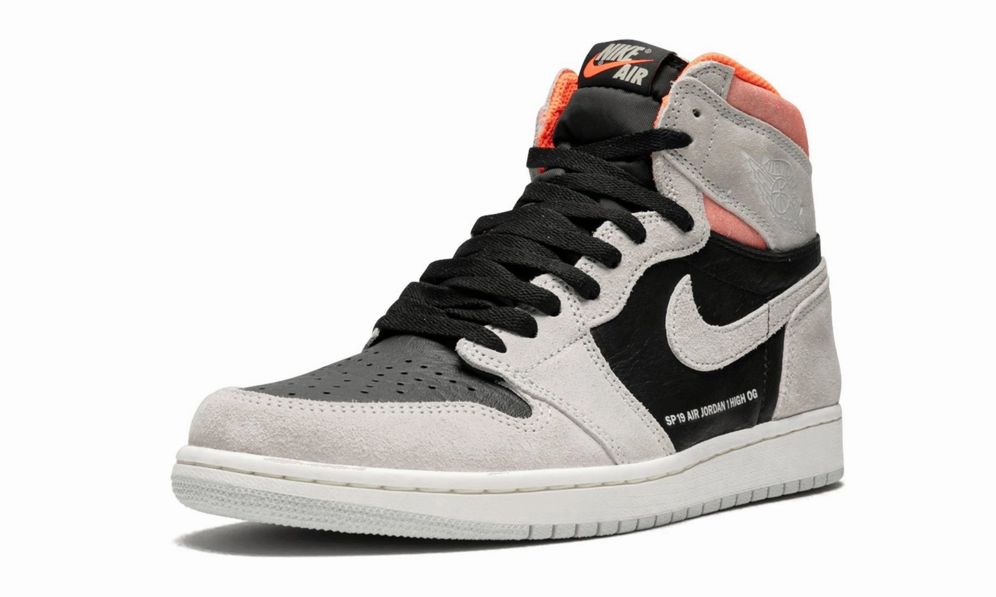 All Purpose Comfort Air Jordan 1 Retro High OG Neutral Grey Hyper Crimson