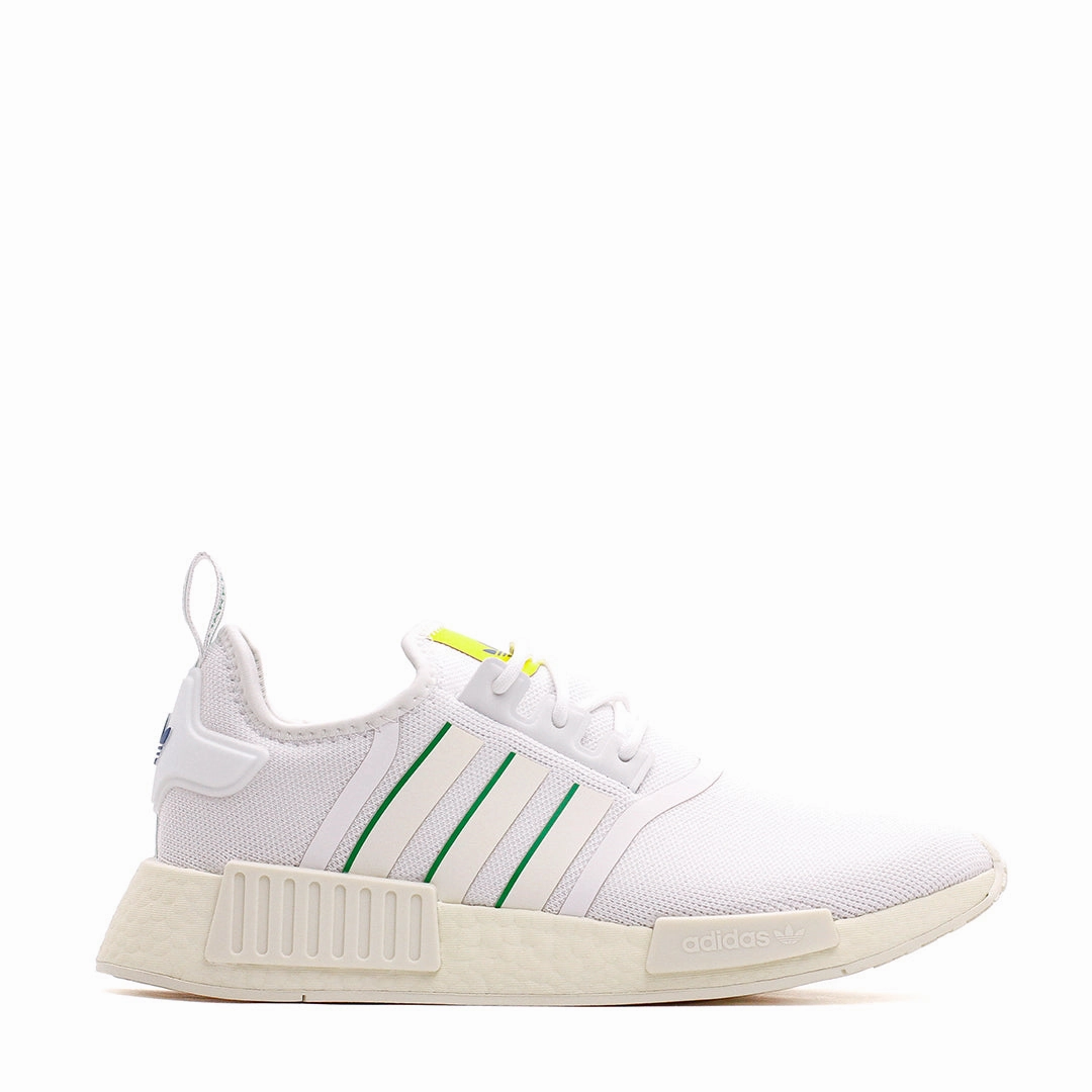 Adidas Originals Men NMD R1 Boost White "Brazil" GX9885 City Rush Soft Sole Shoes