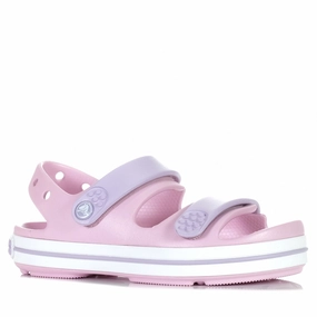 Crocs Kids Crocband Cruiser Sandal Ballerina/Lavender Casual Outdoor Shoes Windy day