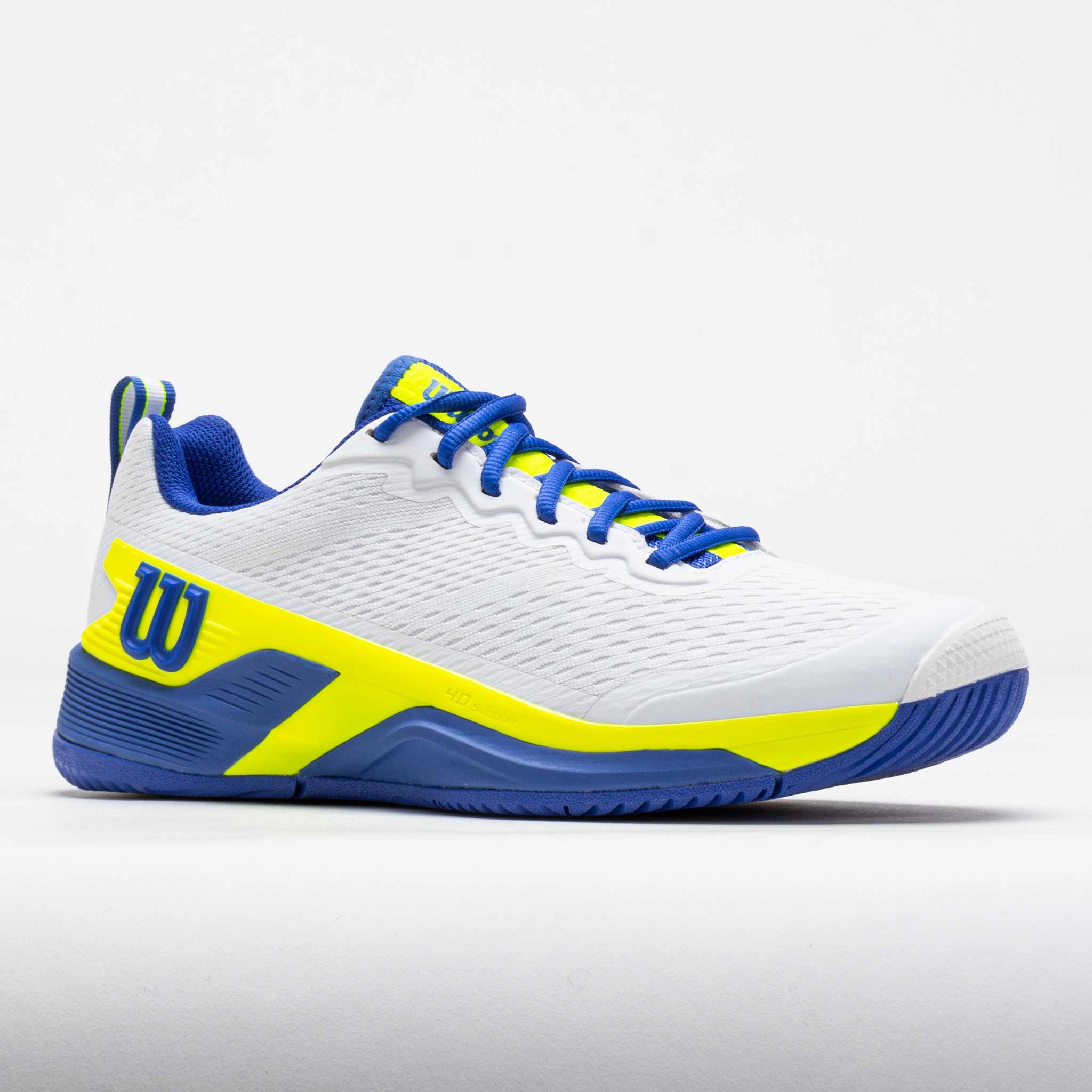 Ankle Lock Wilson Rush Pro 4.5 Men's White/Amparo Blue/Safety Yellow