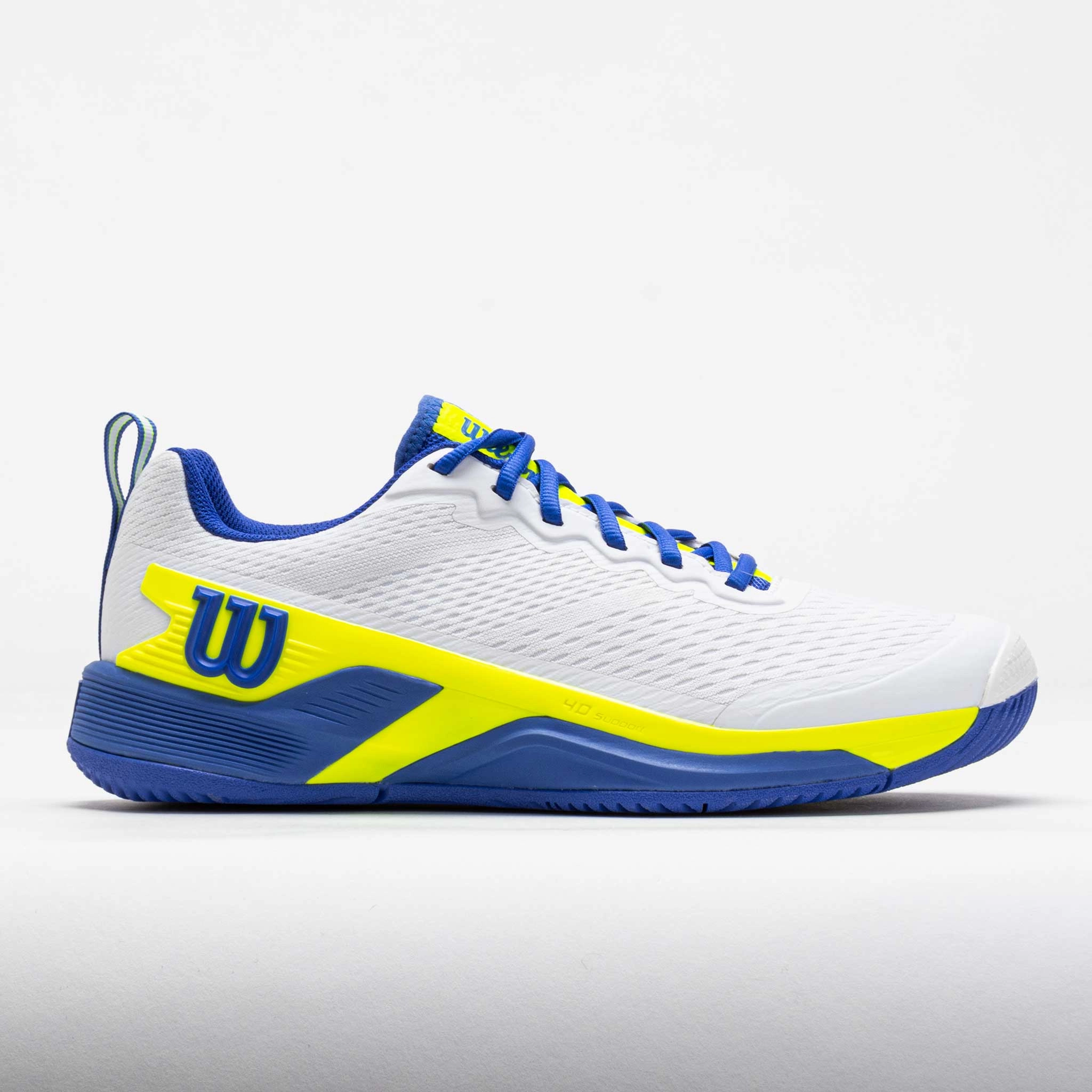 Ankle Lock Wilson Rush Pro 4.5 Men's White/Amparo Blue/Safety Yellow