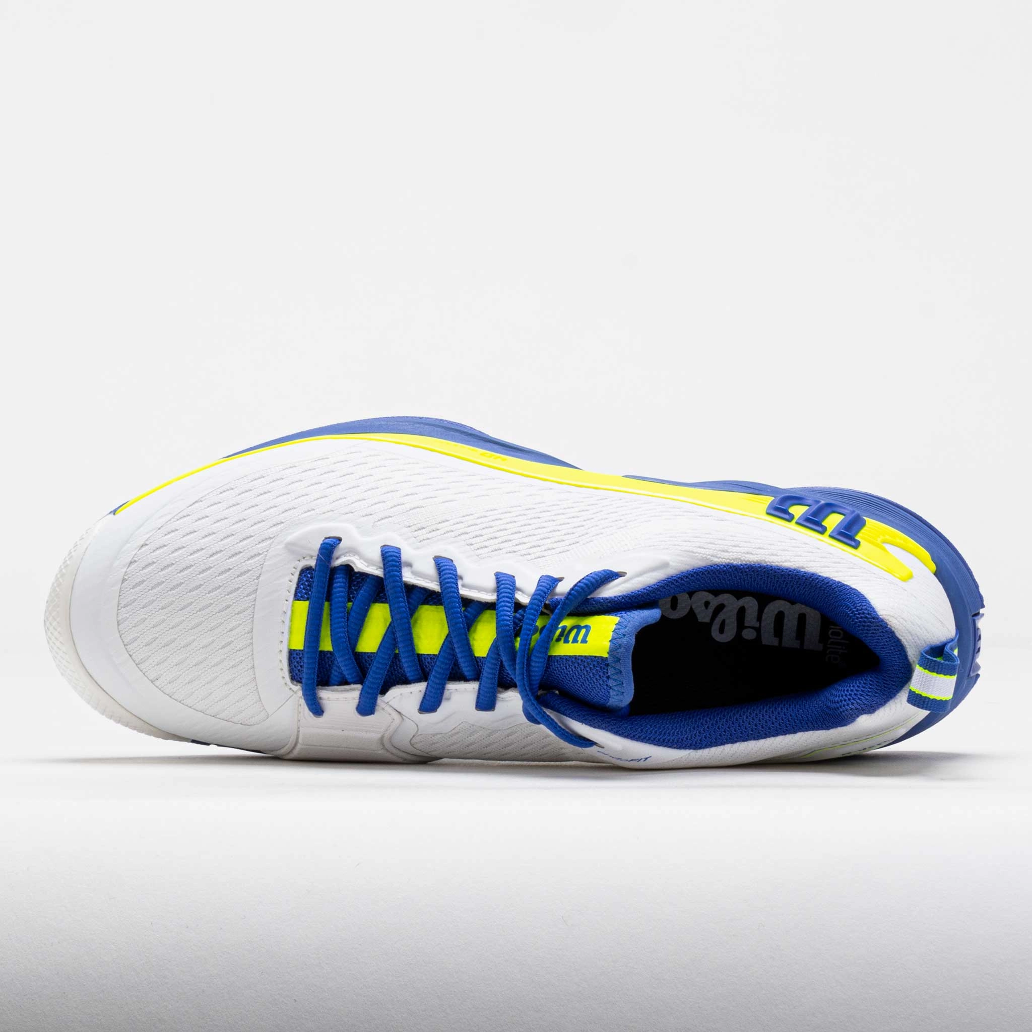 Ankle Lock Wilson Rush Pro 4.5 Men's White/Amparo Blue/Safety Yellow