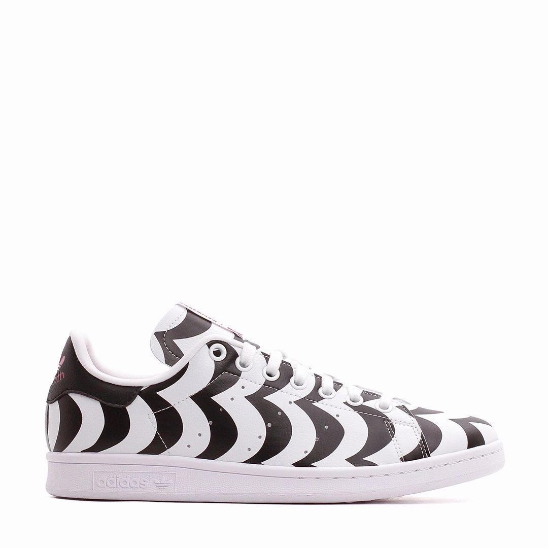 Adidas Originals Women Marimekko Stan Smith Black White H05757 Car trip Cliff Glow