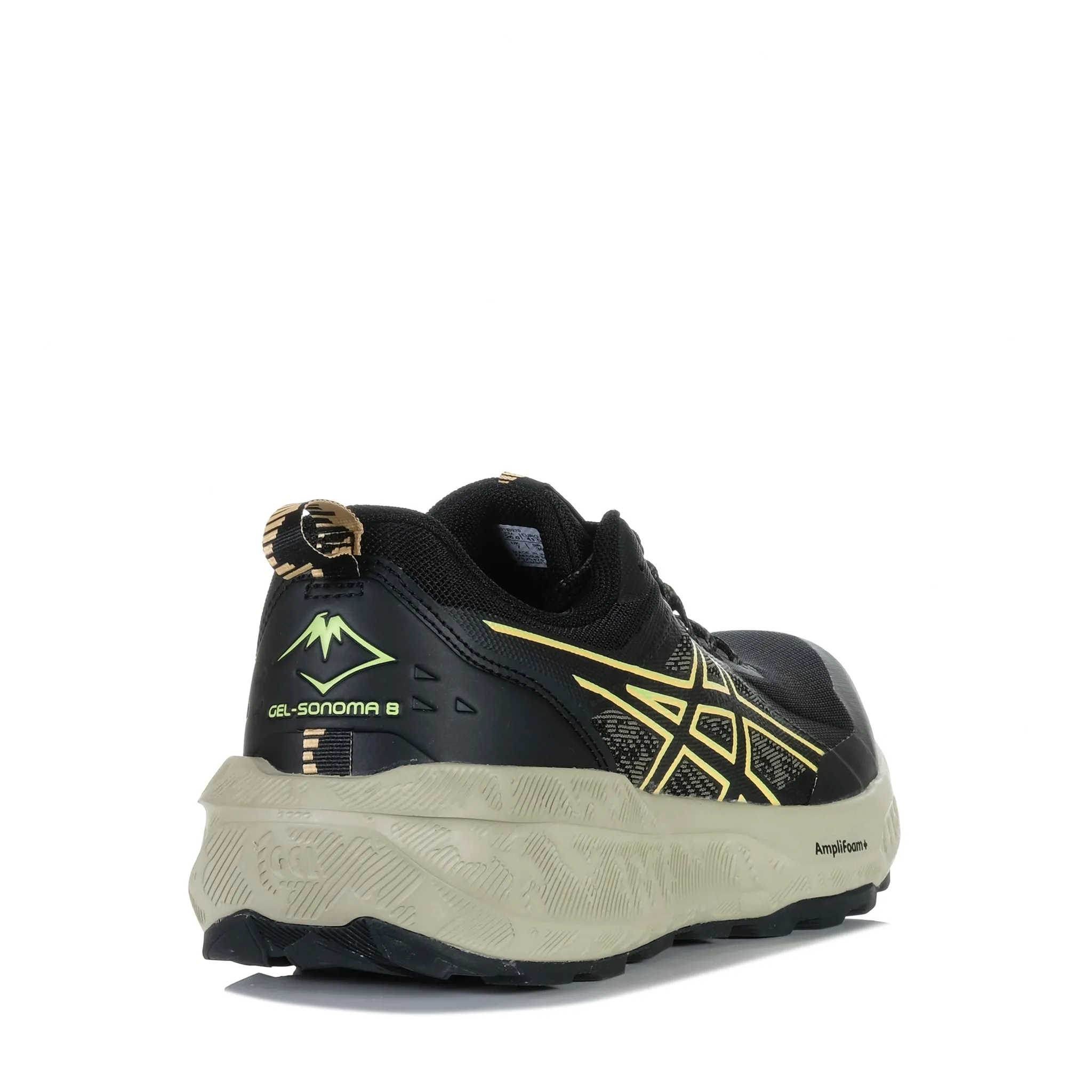 Asics Gel-Sonoma 8 Black/Lime Green Lightweight Build Design