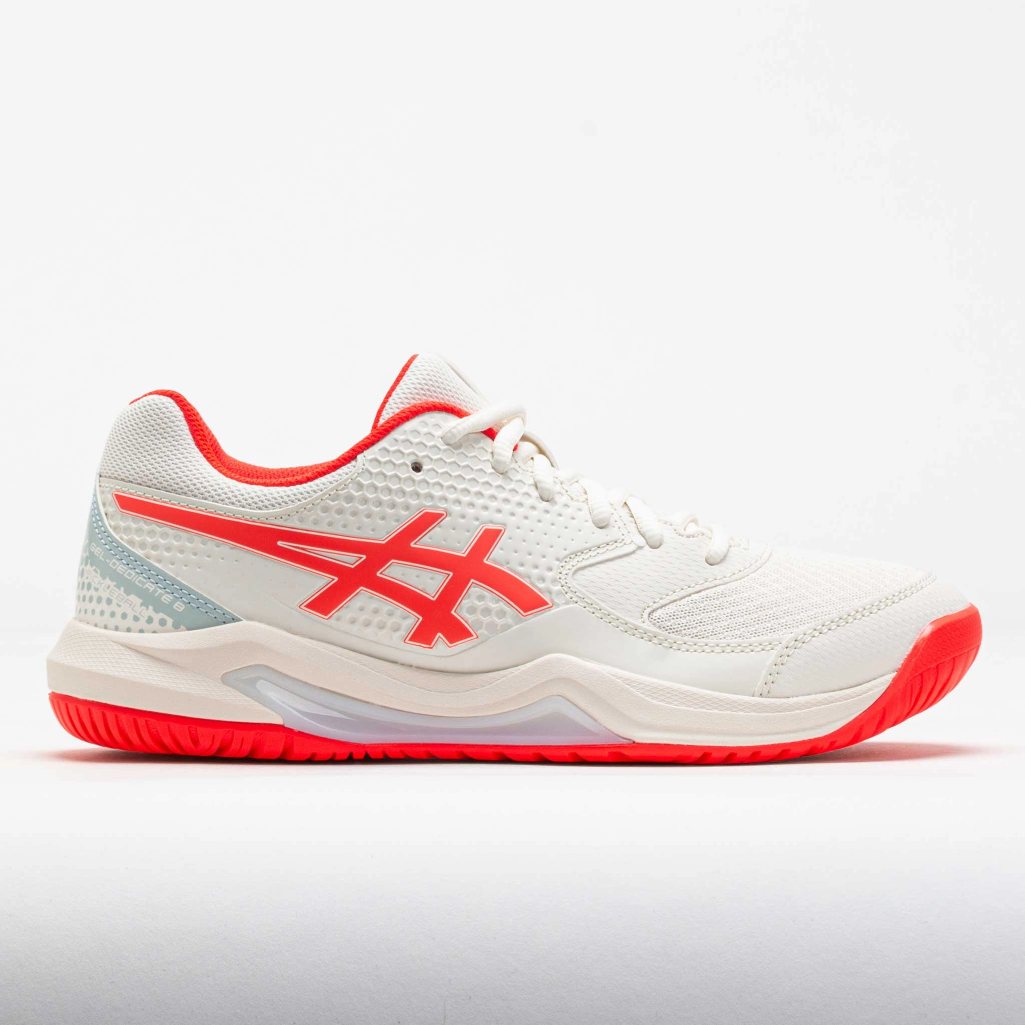 ASICS GEL-Dedicate 8 Women's Cream/Flash Red Enhanced comfort
