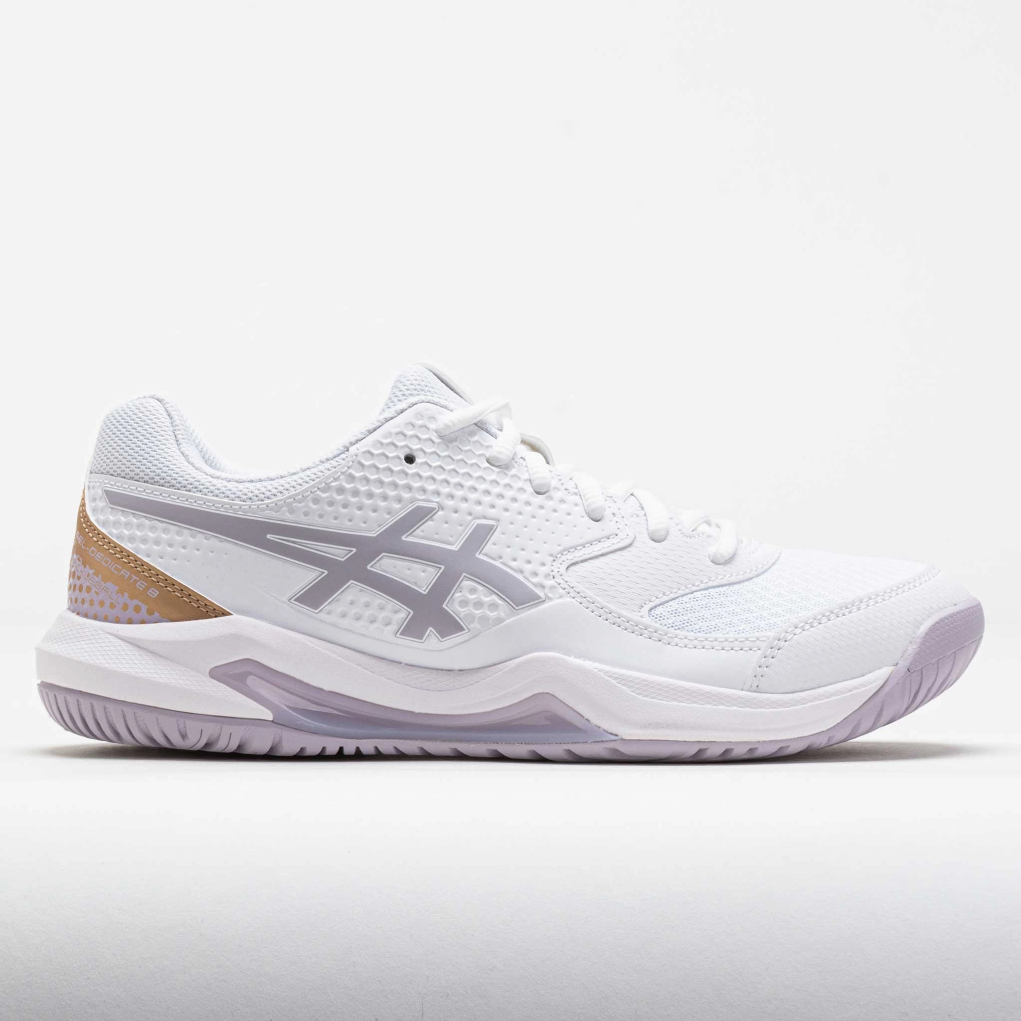 ASICS GEL-Dedicate 8 Women's White/Dusk Violet Smooth Motion