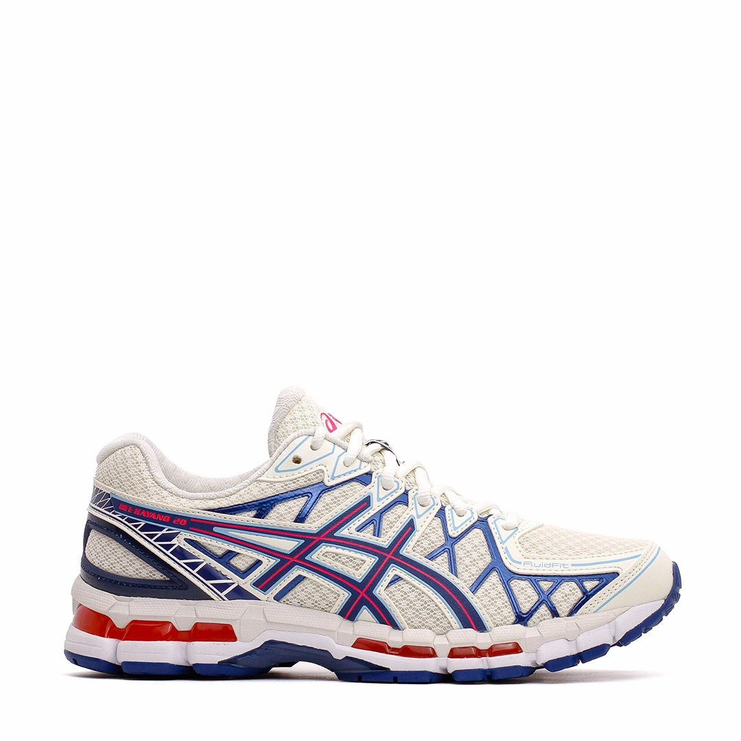 Asics Men Gel-Kayano 20 Creme Deep Marine Core 1203A388-101 Travel Step-On