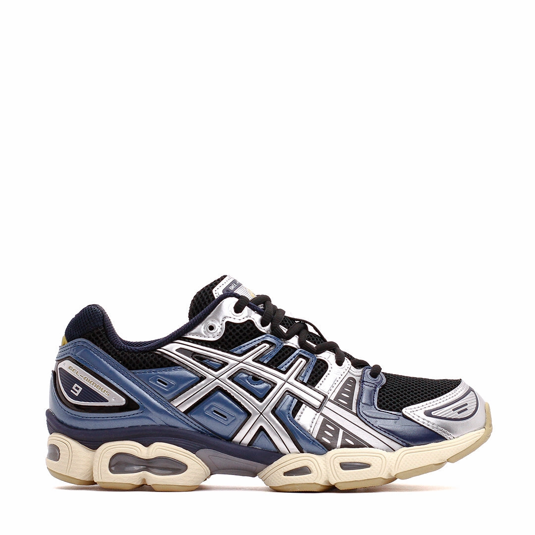 Asics Men Gel-Nimbus 9 Black Silver Core 1201A424-006 Relax Mood Feast Walk
