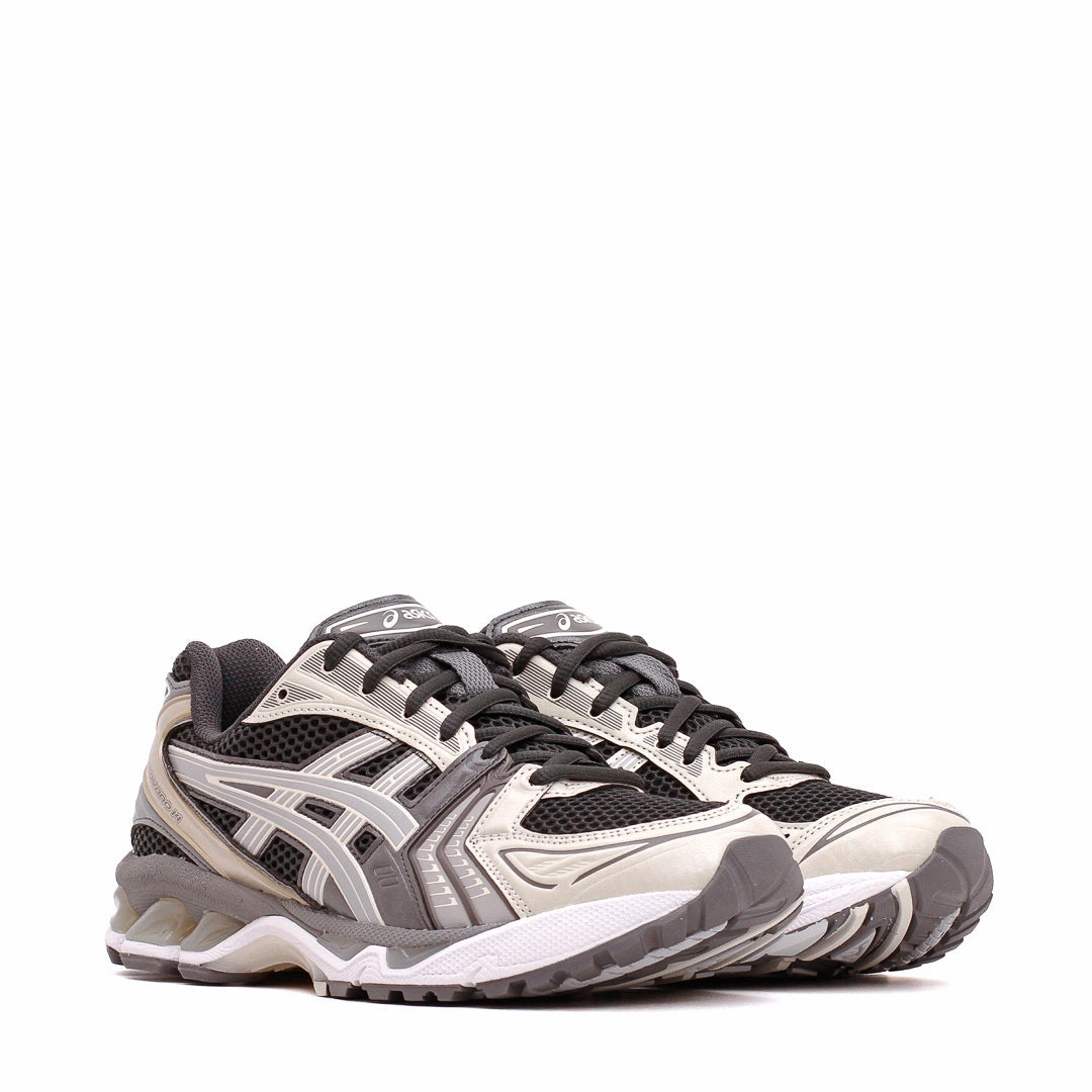 Asics Unisex Gel-Kayano 14 Obsidian Grey Cement Grey 1203A537-024 Soft Upper Cushion