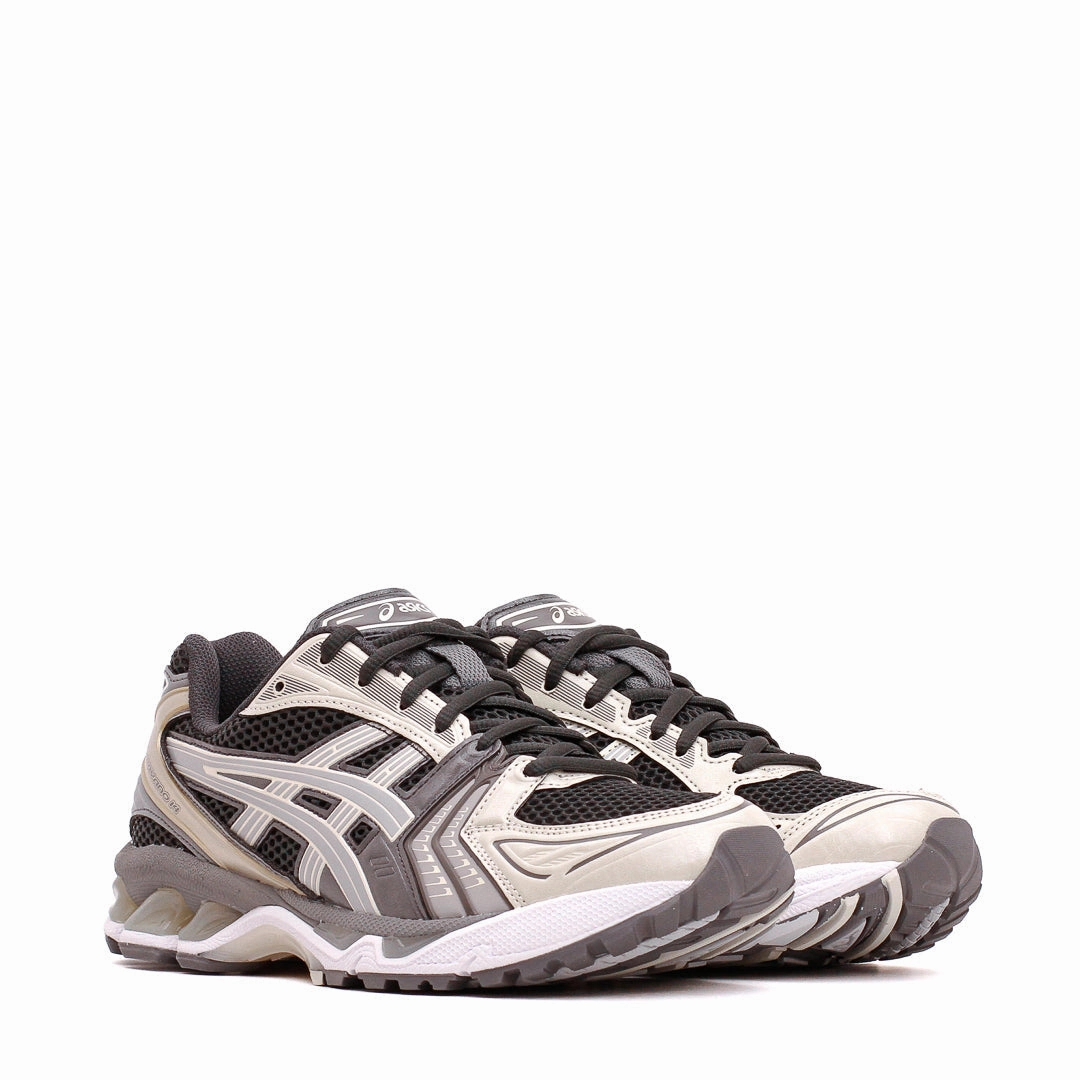 Asics Unisex Gel-Kayano 14 Obsidian Grey Cement Grey 1203A537-024 Soft Upper Cushion