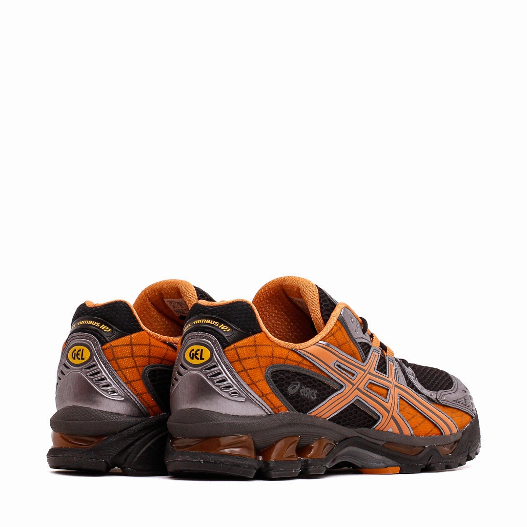 Asics Unisex Gel-Nimbus 10.1 Black Rust Orange 1203A543-004 Sleek upper
