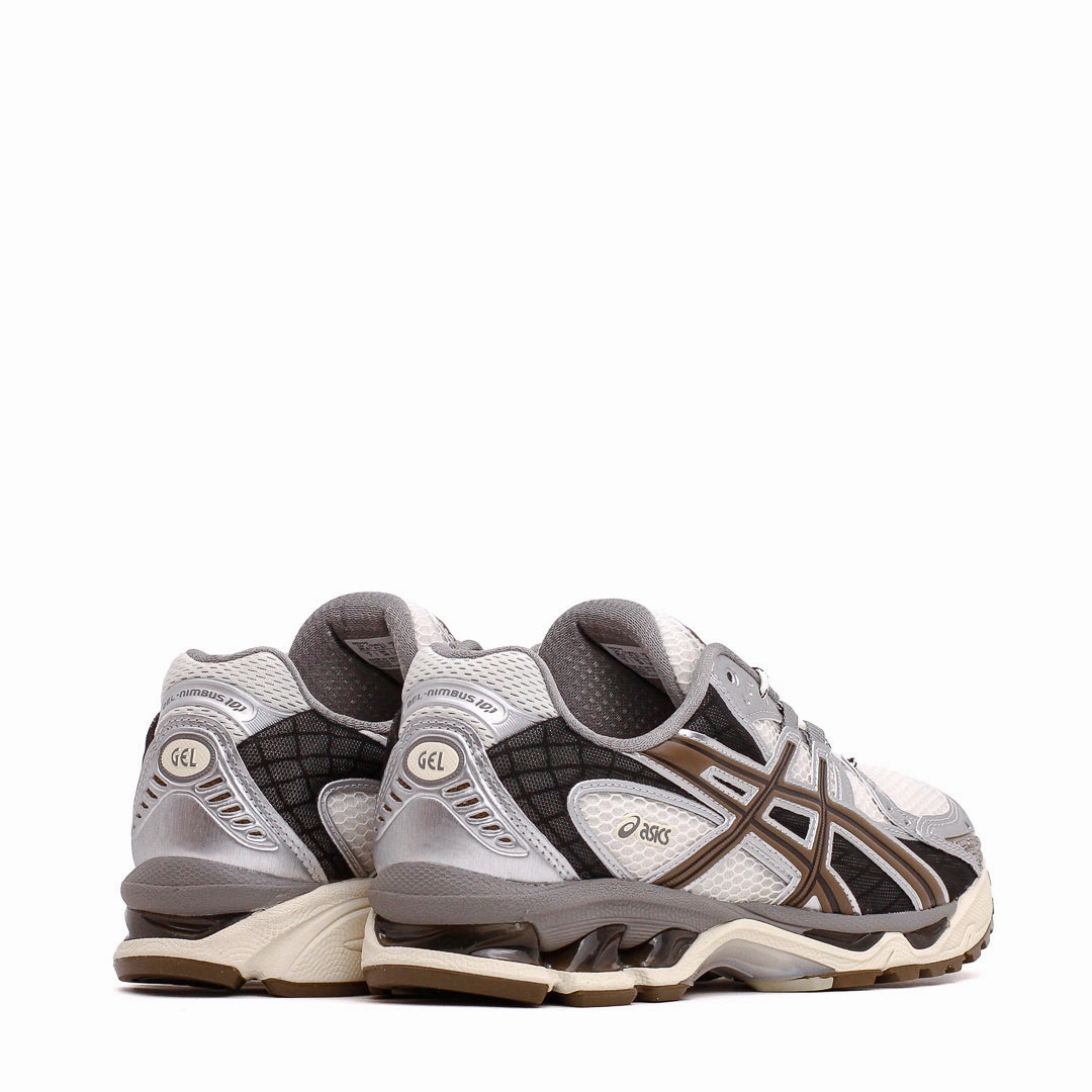 Asics Unisex Gel-Nimbus 10.1 Cream Pure Silver 1203A543-107 Light Step-On Comfort