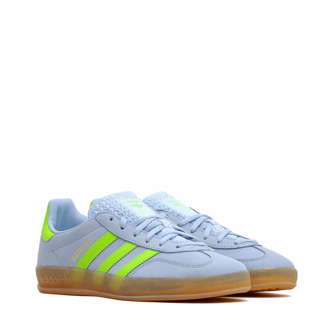 Bendable Form Adidas Women Gazelle Indoor Clear Sky Solar Green JI1372