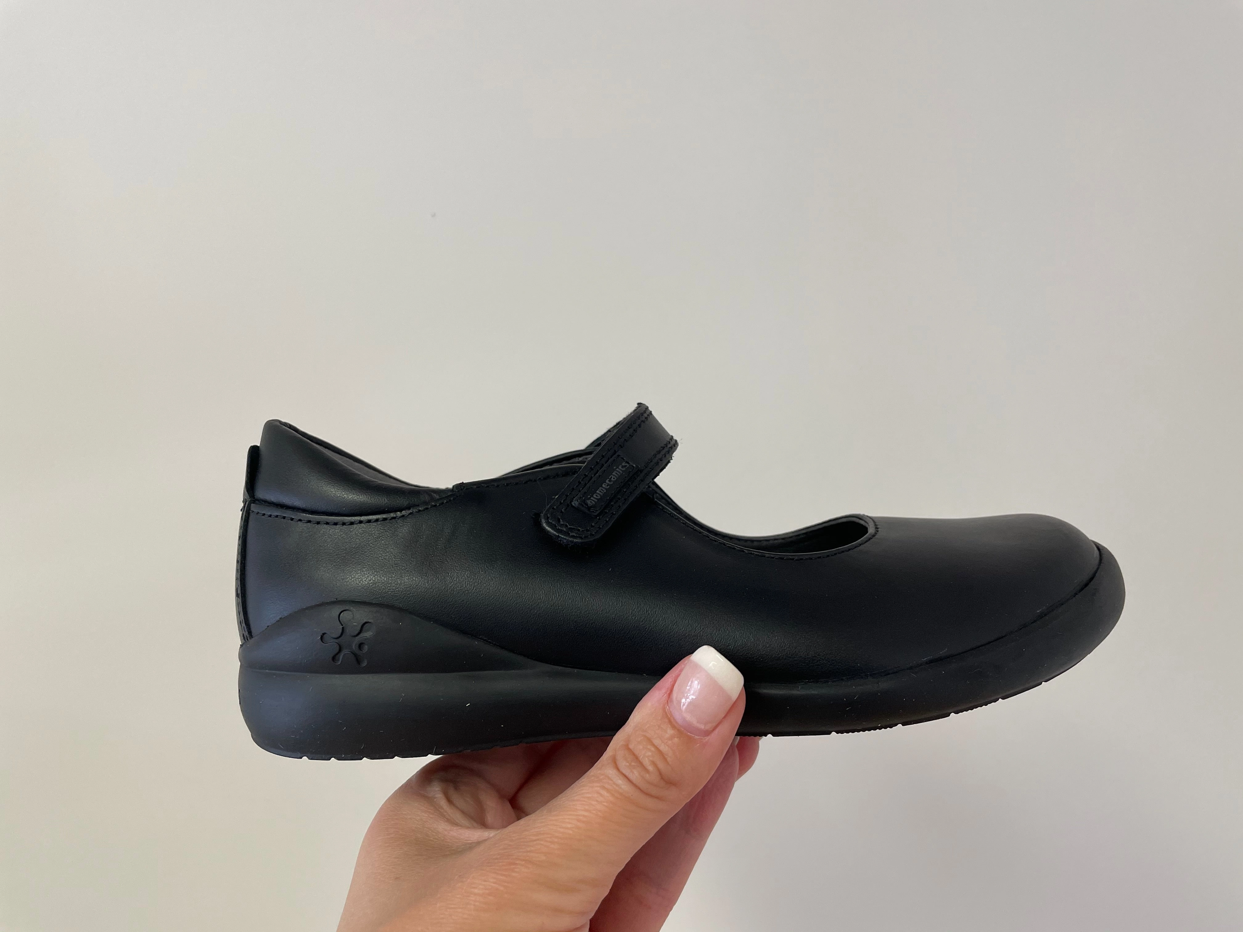 Biomecanics Mary Jane School Shoe - Negro Stormproof