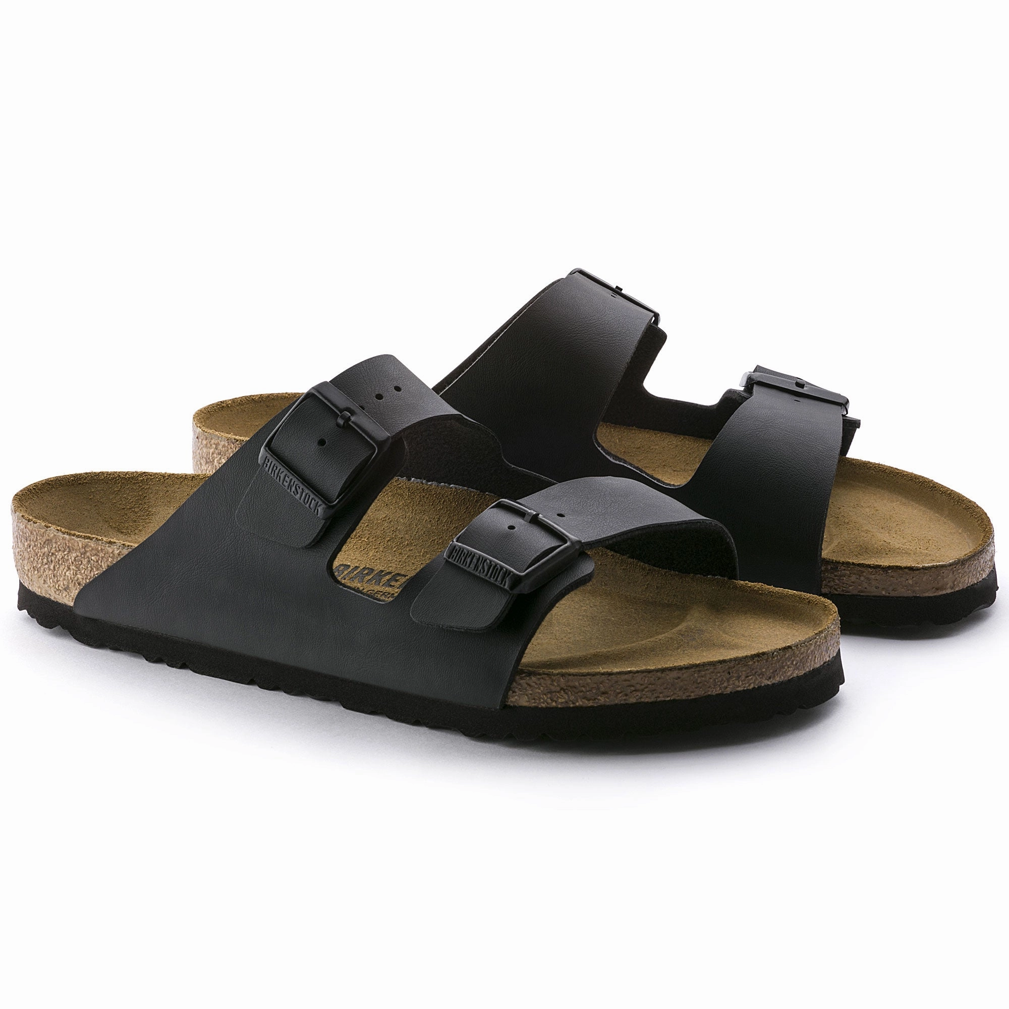 Birkenstock Arizona Birko-Flor Black - Narrow Fashion-Forward Sandals