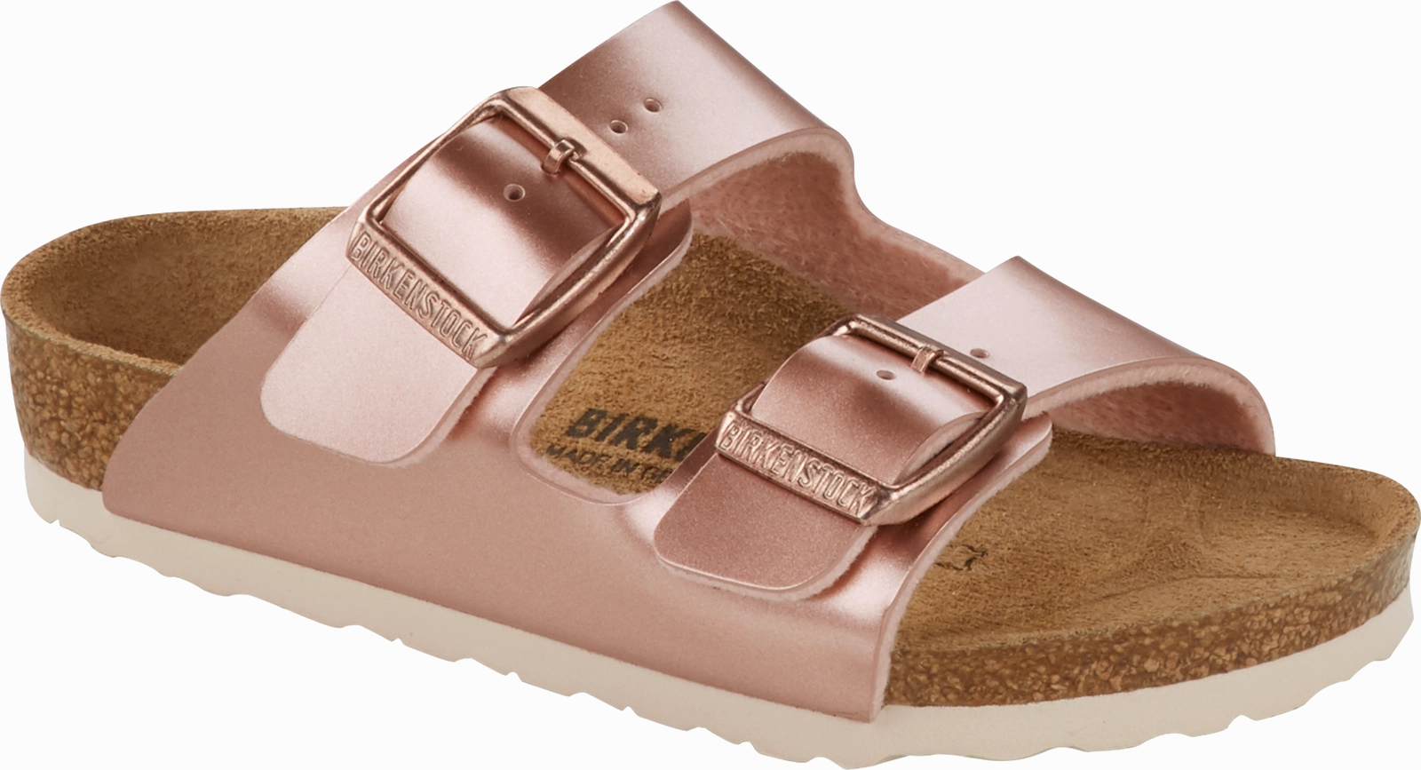 Walk Style Marina Mood Birkenstock Arizona Birko-Flor Metallic Copper- Narrow