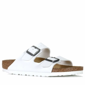 Birkenstock Arizona Birko-Flor (Narrow) White Stone Glow