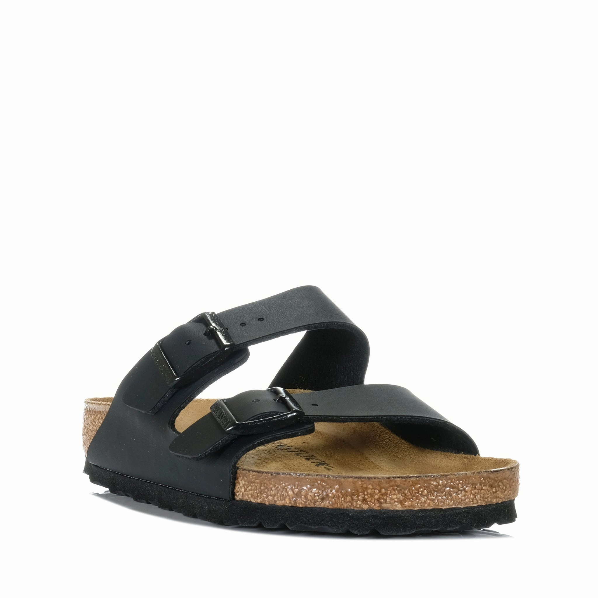 Birkenstock Arizona Birko-Flor (Regular) Black Comfortable Platform Heels