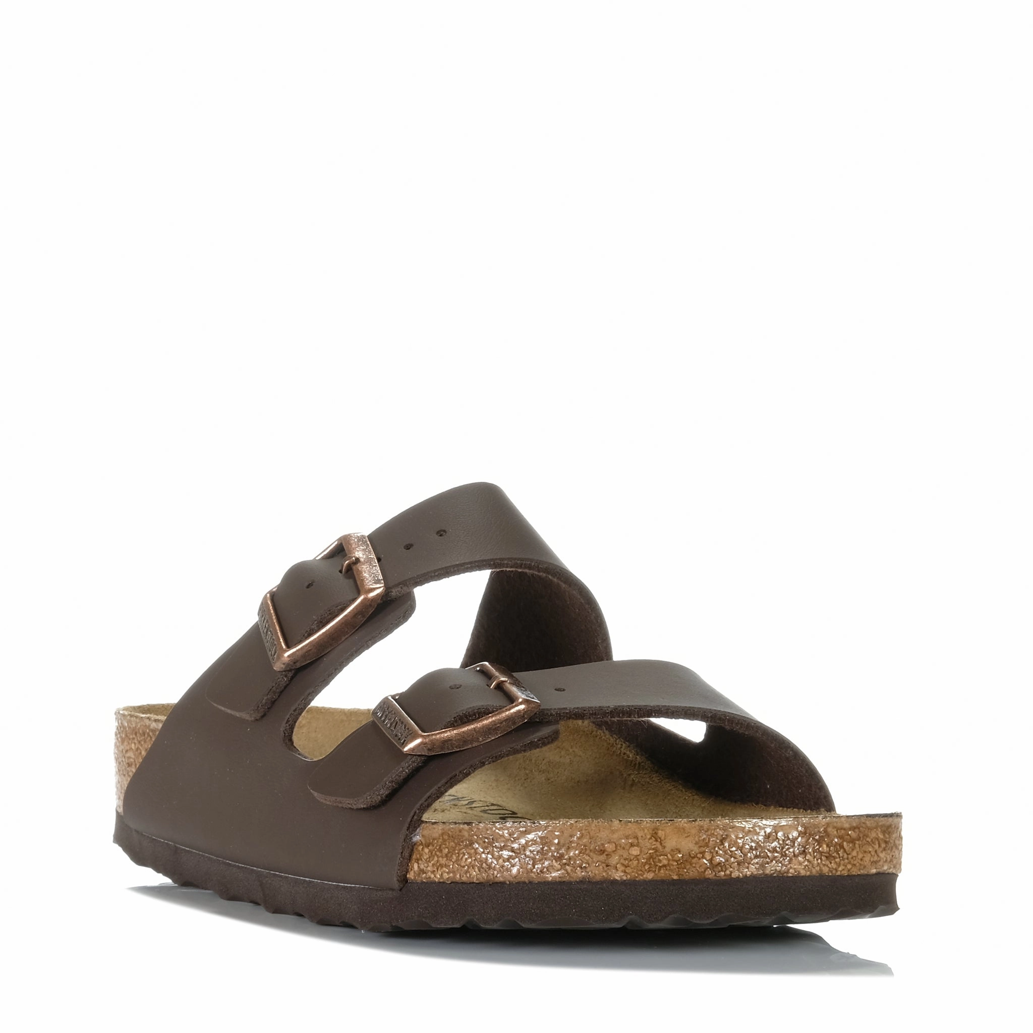 Birkenstock Arizona Birko-Flor (Regular) Dark Brown Iconic Luxe Sandals