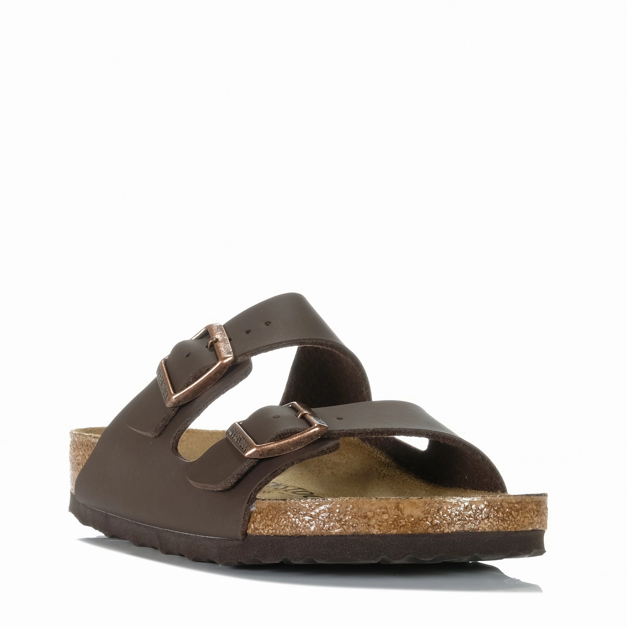 Birkenstock Arizona Birko-Flor (Regular) Dark Brown Iconic Luxe Sandals