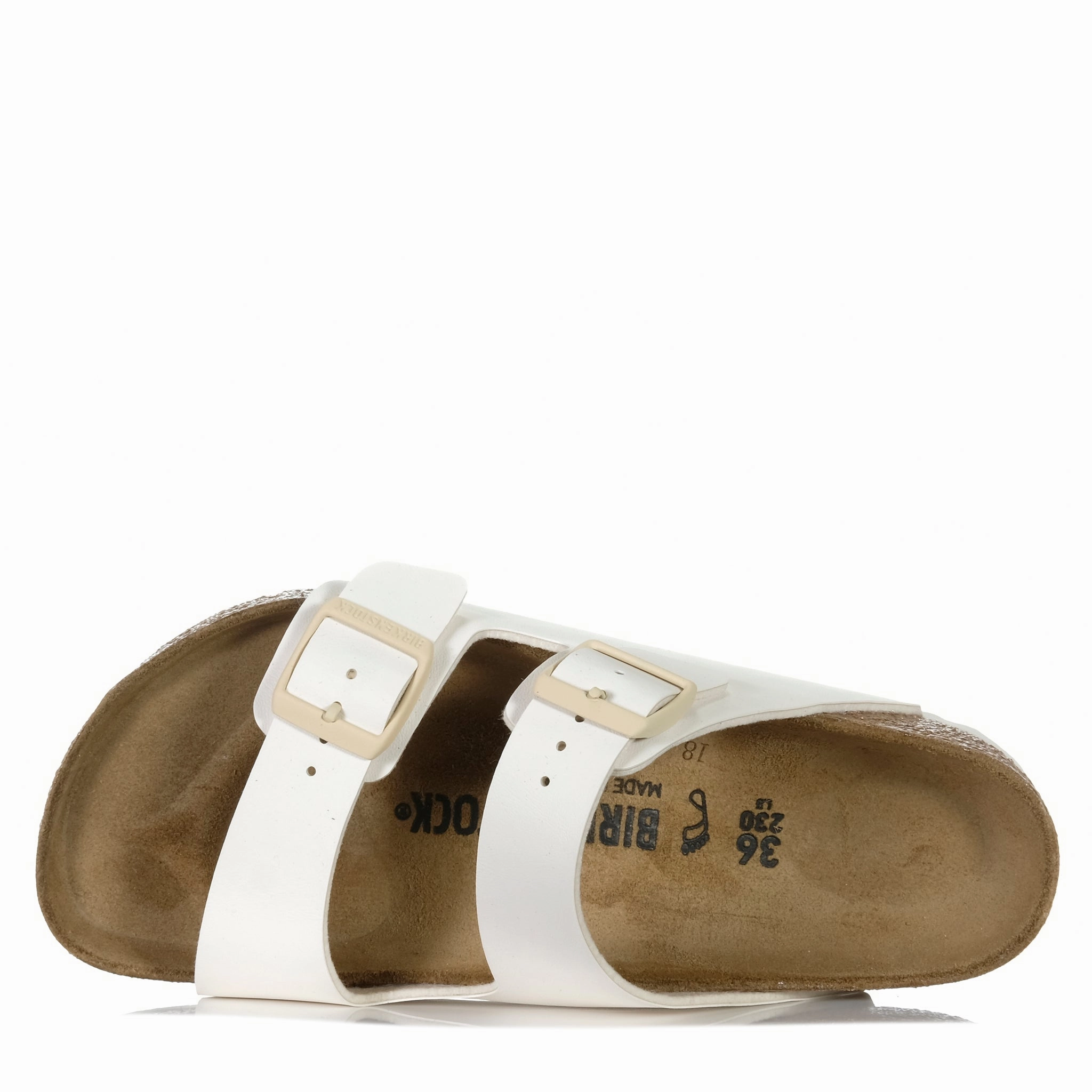 Birkenstock Arizona Birko-Flor (Regular) Eggshell Stunning Stilettos
