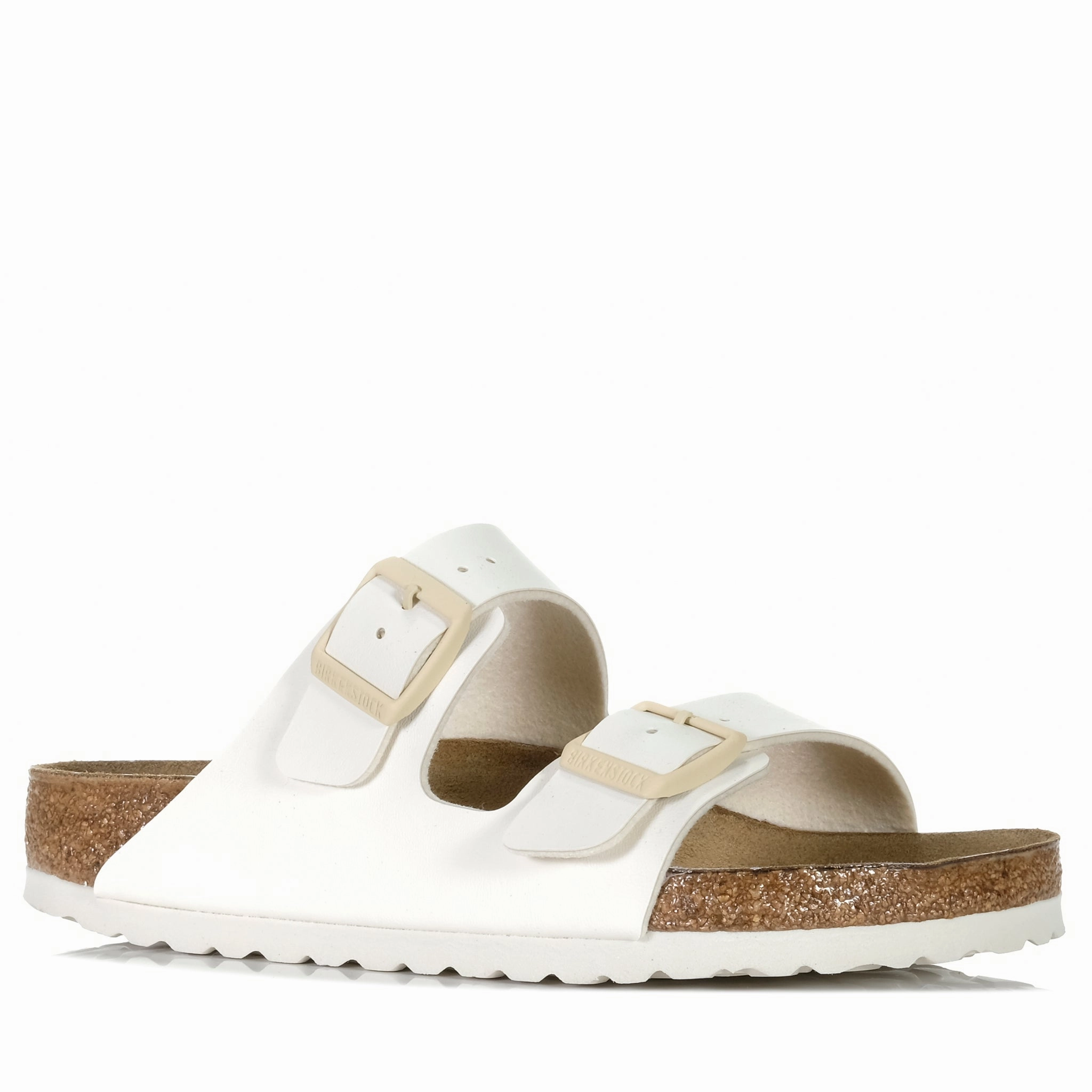 Quick Travel Flexible Fit Birkenstock Arizona Birko-Flor (Regular) Eggshell