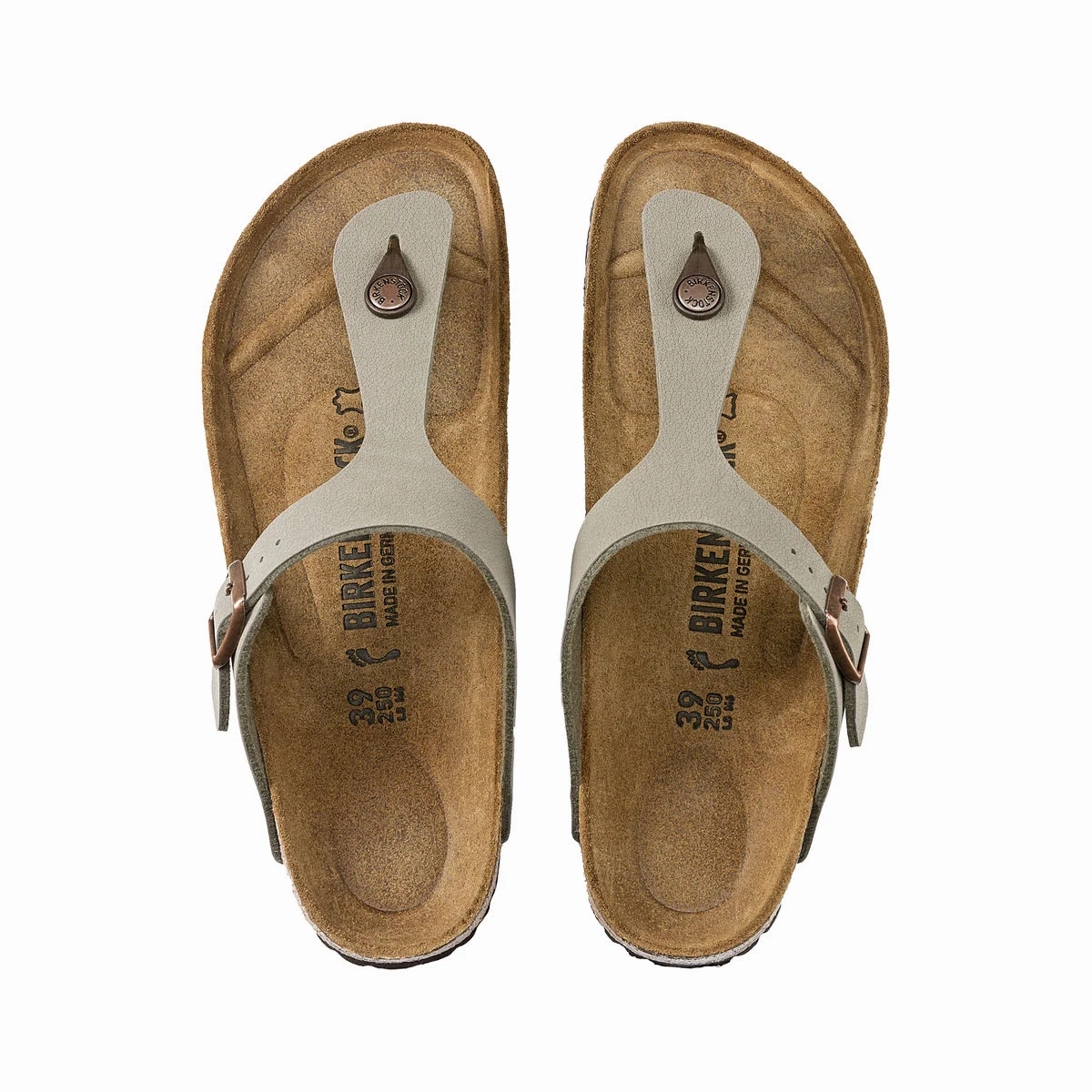 Birkenstock Gizeh Birki-Buc - Stone - Regular Breath Comfort