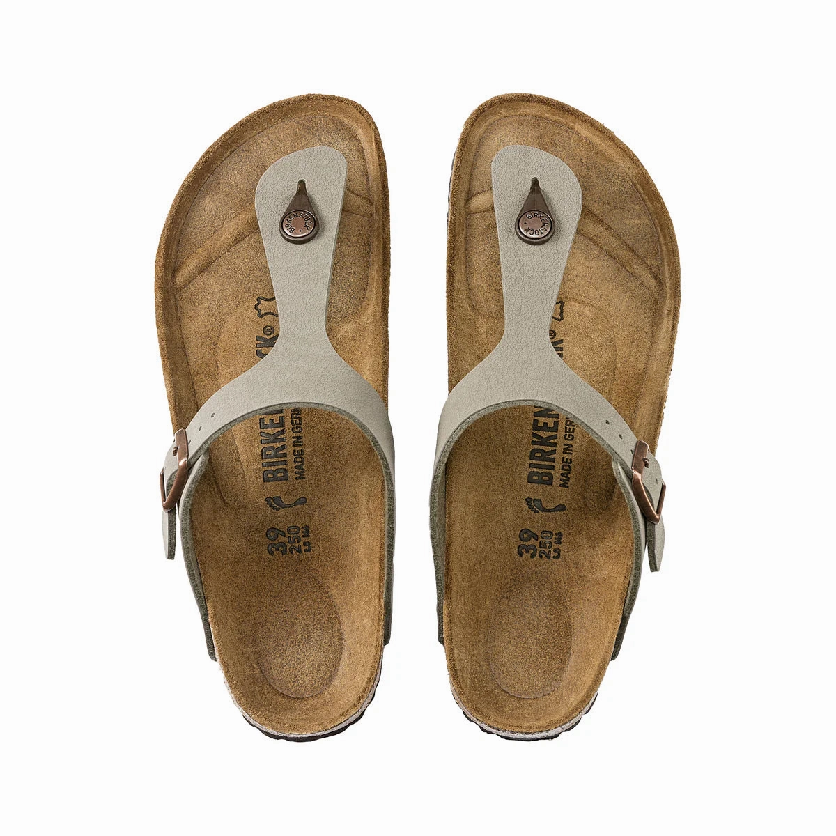 Birkenstock Gizeh Birki-Buc - Stone - Regular Breath Comfort