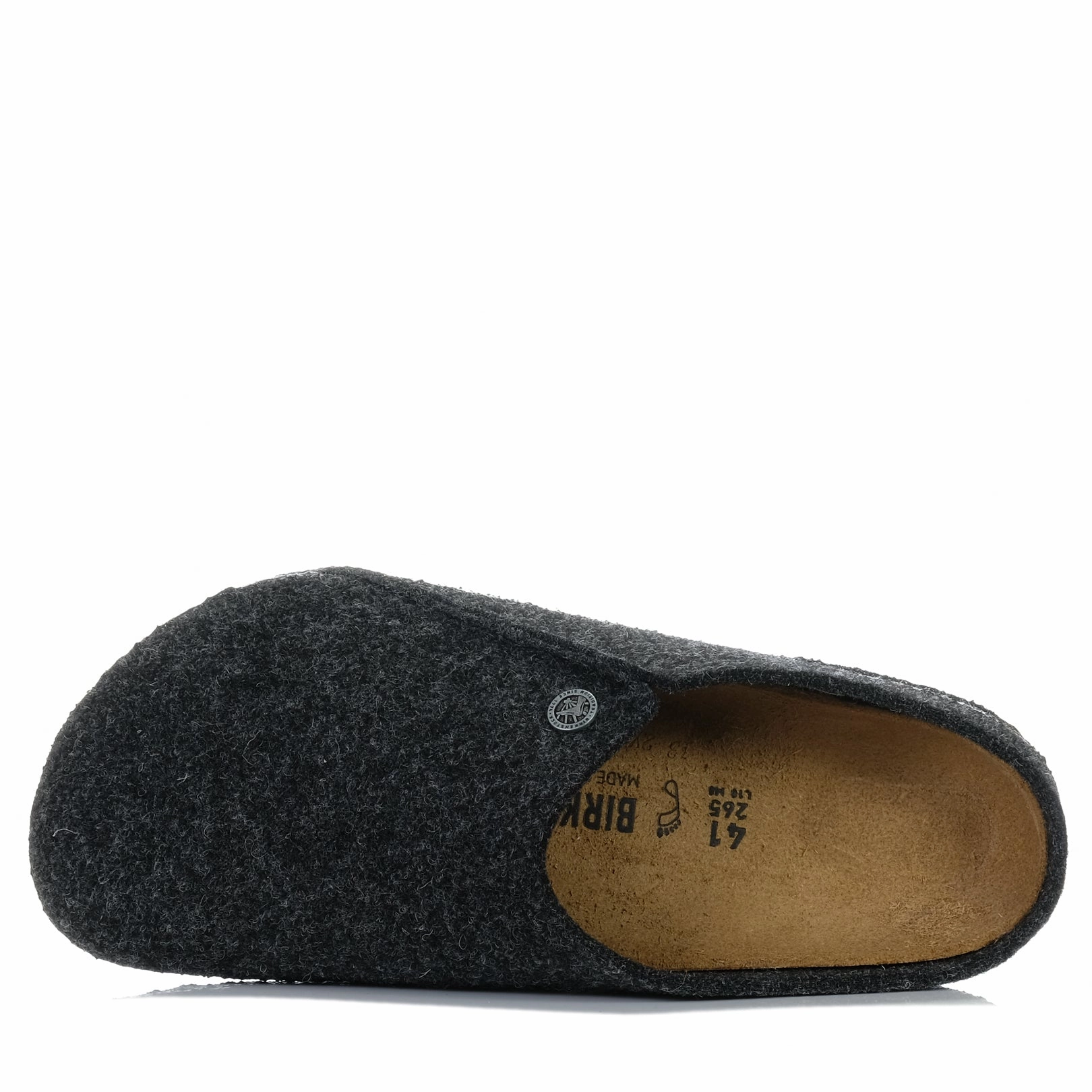 Birkenstock Zermatt Wool-Felt (Regular) Anthracite Stunning Heeled Sandals