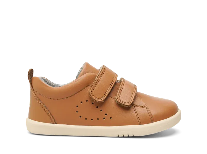Bobux Iwalk Grass Court Shoe - Caramel Boost Comfort