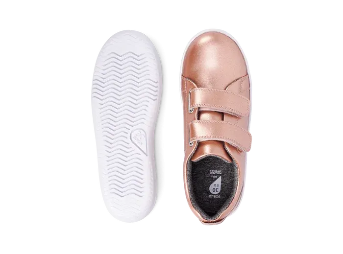 Bobux KID  Grass Court - Rose Gold Sophisticated traction