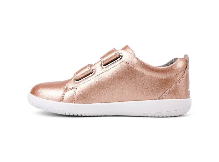 Bobux KID  Grass Court - Rose Gold Sophisticated traction