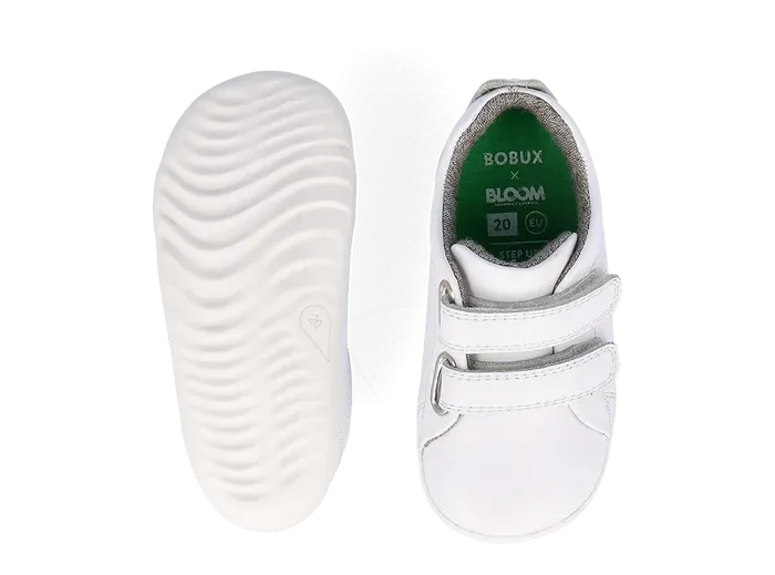 Bobux Step Up Grass Court - Optical White Ultimate Comfort