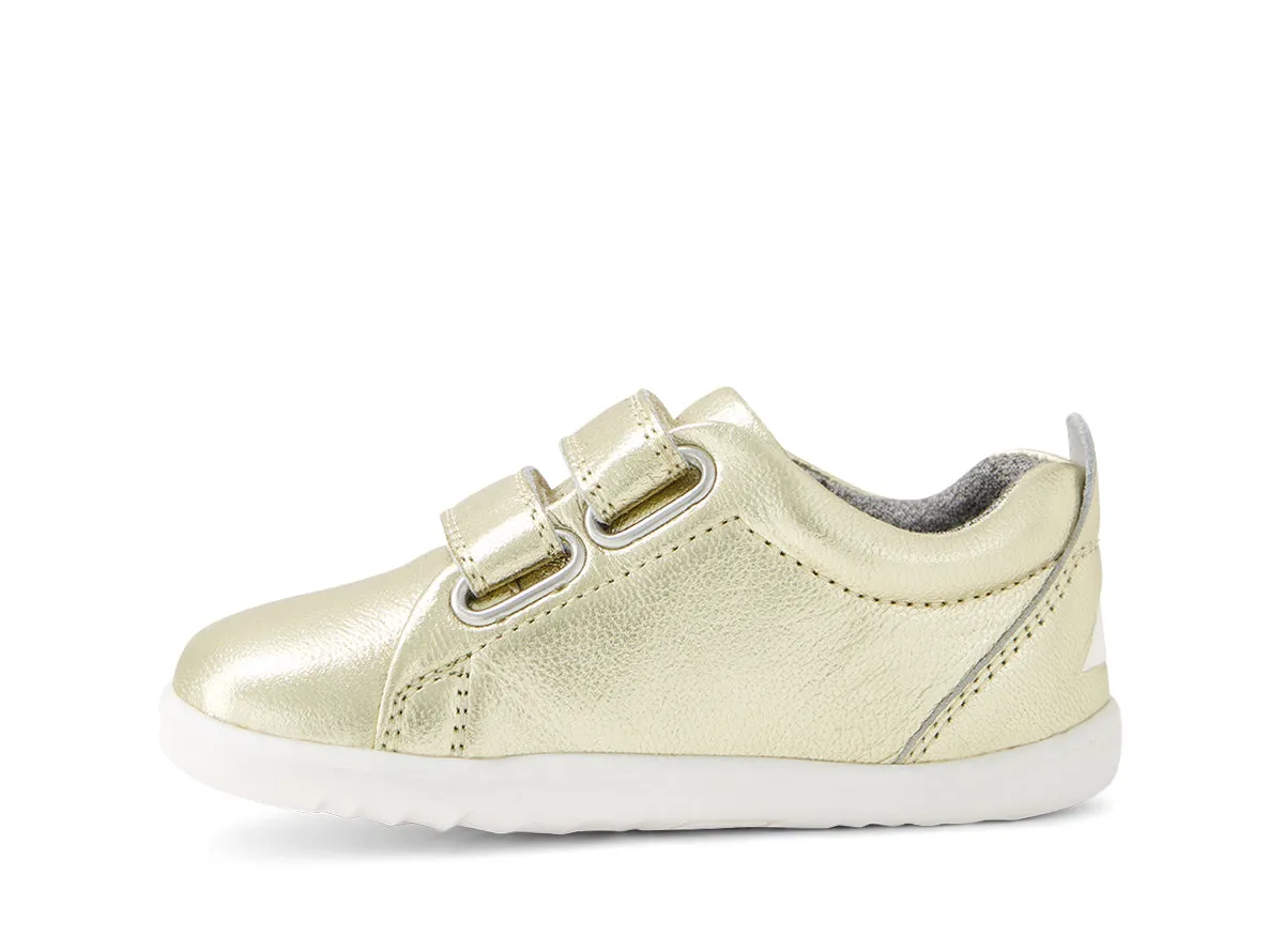 Bobux Step Up Grass Court - Pale Gold Breathable Design