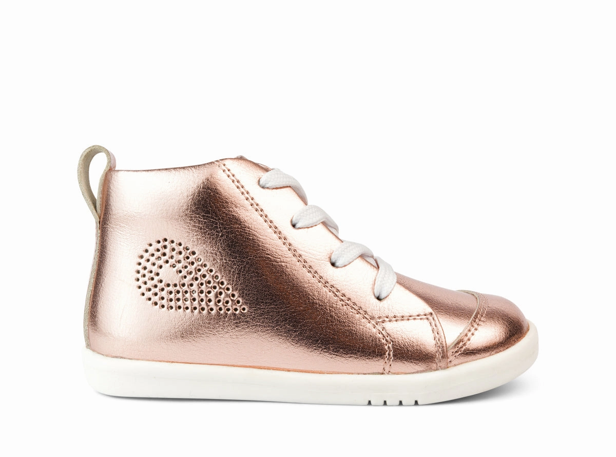 Reliable Grip Bobux Iwalk Alley-Oop Boot - Rose Gold Metallic