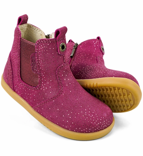Bobux Iwalk Jodhpur Boot - Boysenberry Starbust Cozy Style
