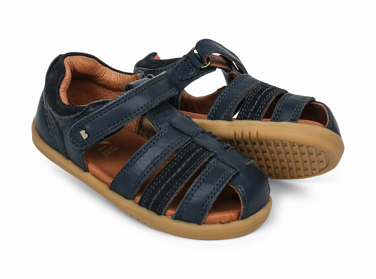 Bobux Iwalk Roam Sandal - Navy natural fiber
