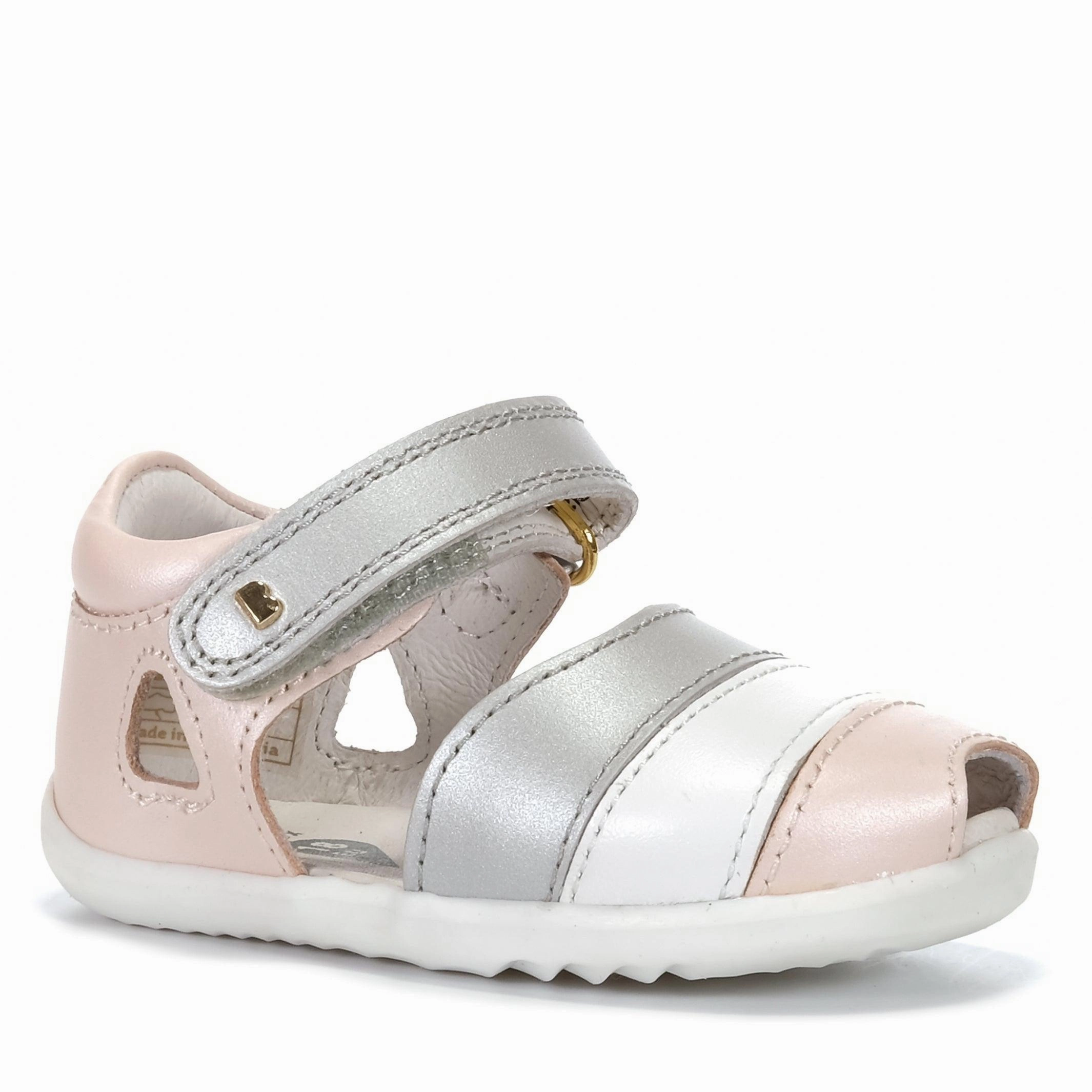 Bobux Step Up Twist 733103 Seashell/Silver Chic Motion