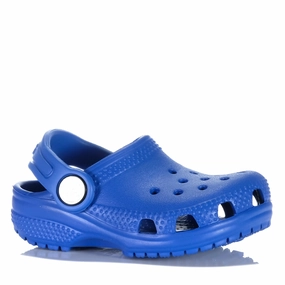 Crocs Classic Clog Toddlers Blue Bolt Sunshine Walk Versatile Outdoor Style