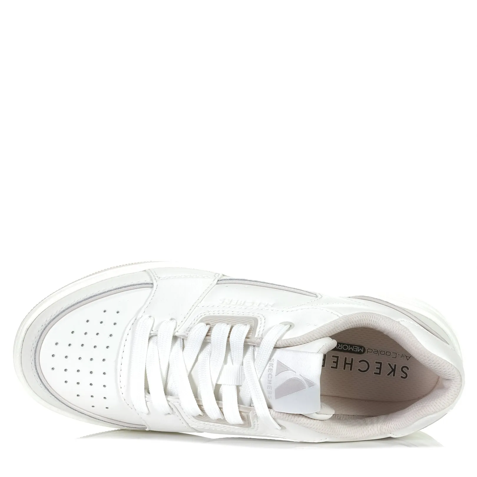Breathable Ease Skechers Uno Court - Courted Style 177710 White